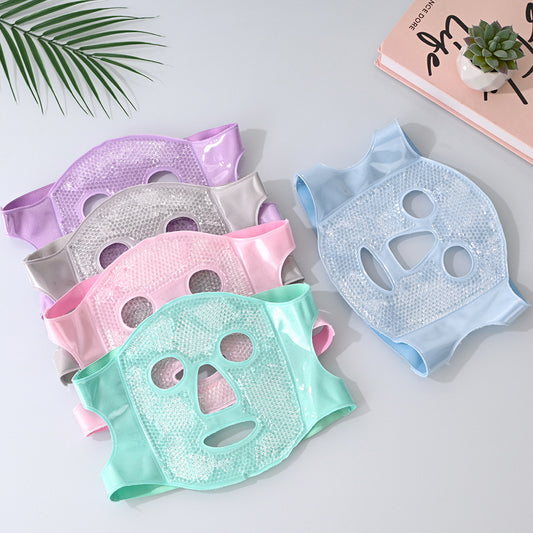 Reusable Cooling Face Mask with Ice Beads