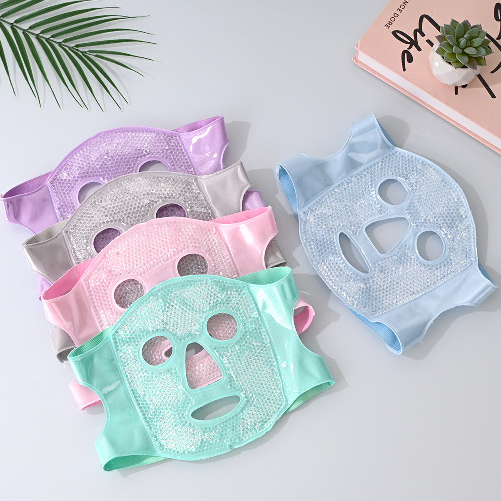 Reusable Cooling Face Mask with Ice Beads