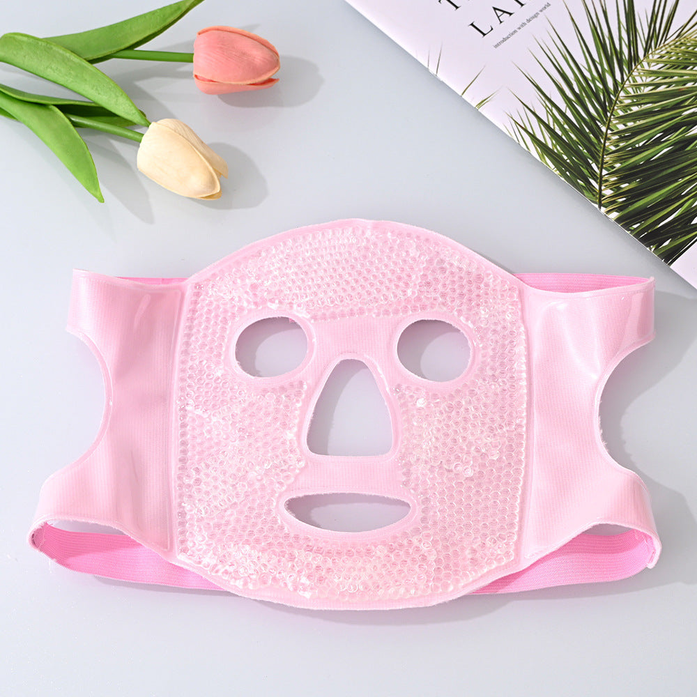 Reusable Cooling Face Mask with Ice Beads