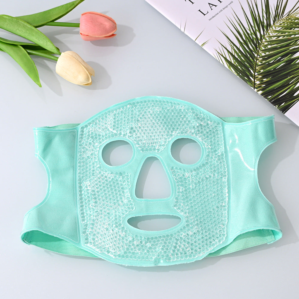Reusable Cooling Face Mask with Ice Beads