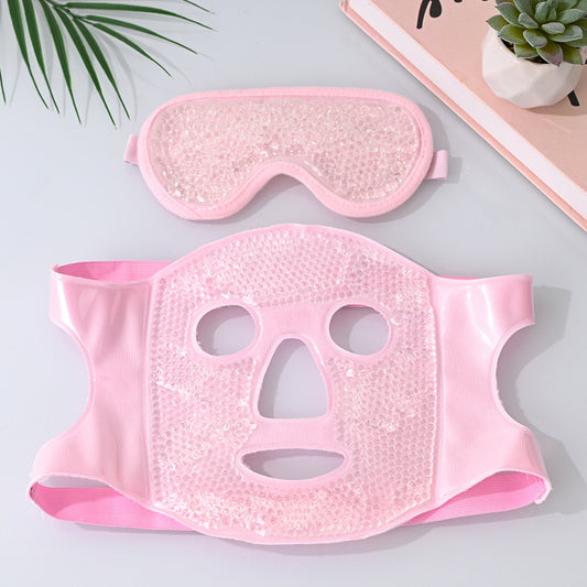 Reusable Cooling Face Mask with Ice Beads